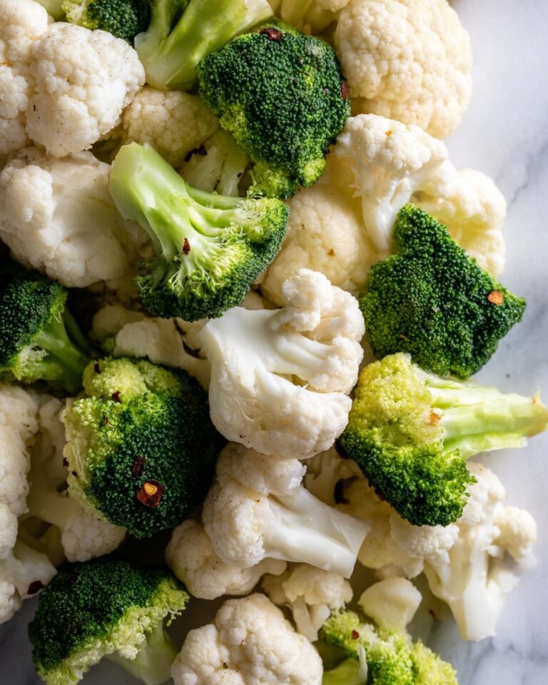 Cauliflower Broccoli Salad with Honey Vinaigrette and Bacon Recipe