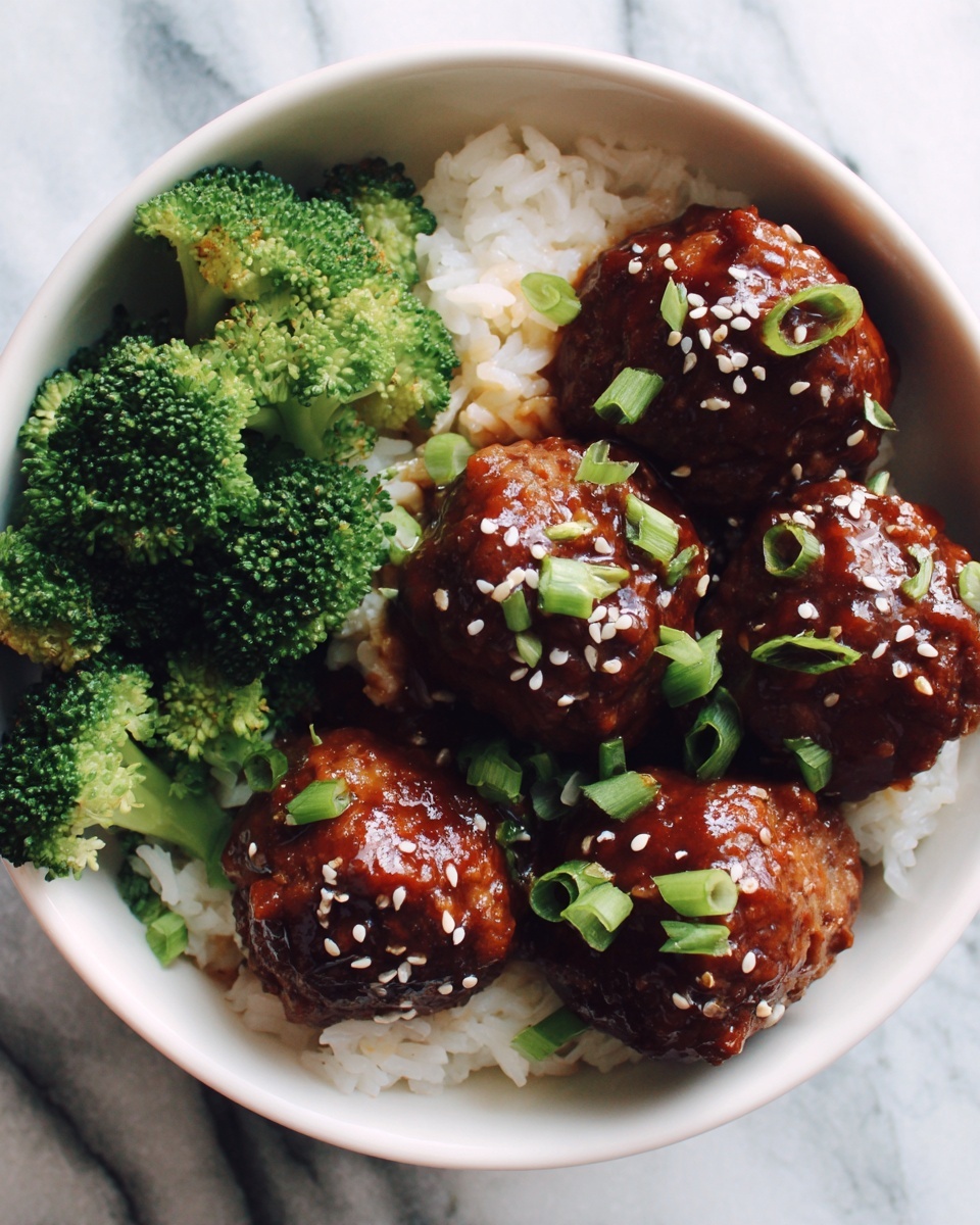 Asian Chicken Meatballs with Honey Soy Glaze Recipe - Recipe Image