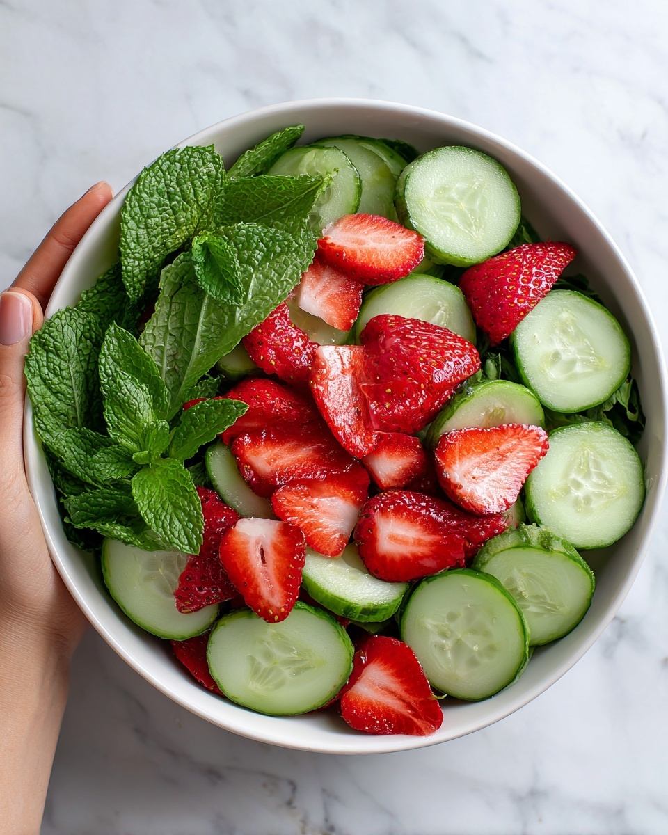 Cucumber Strawberry Salad Recipe - Recipe Image