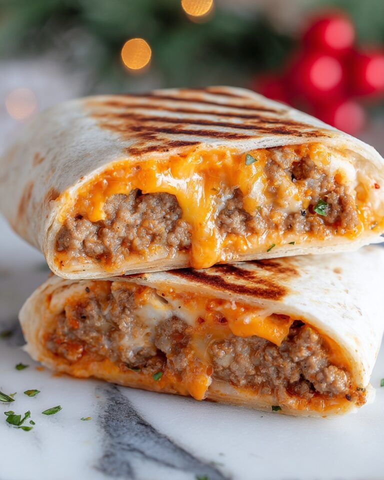 Crunchy Cheeseburger Wrap Recipe