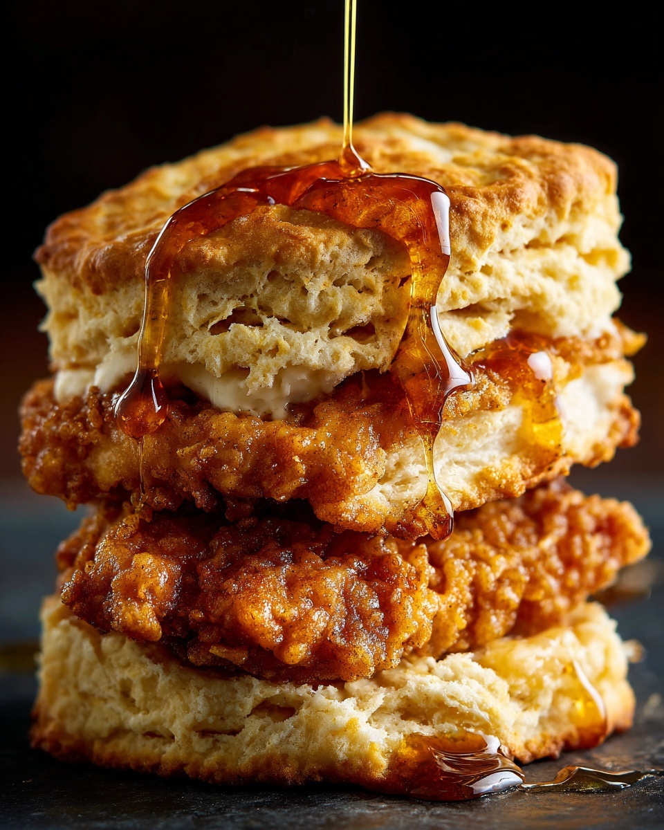 Hot Honey Chicken Biscuits Recipe - Recipe Image
