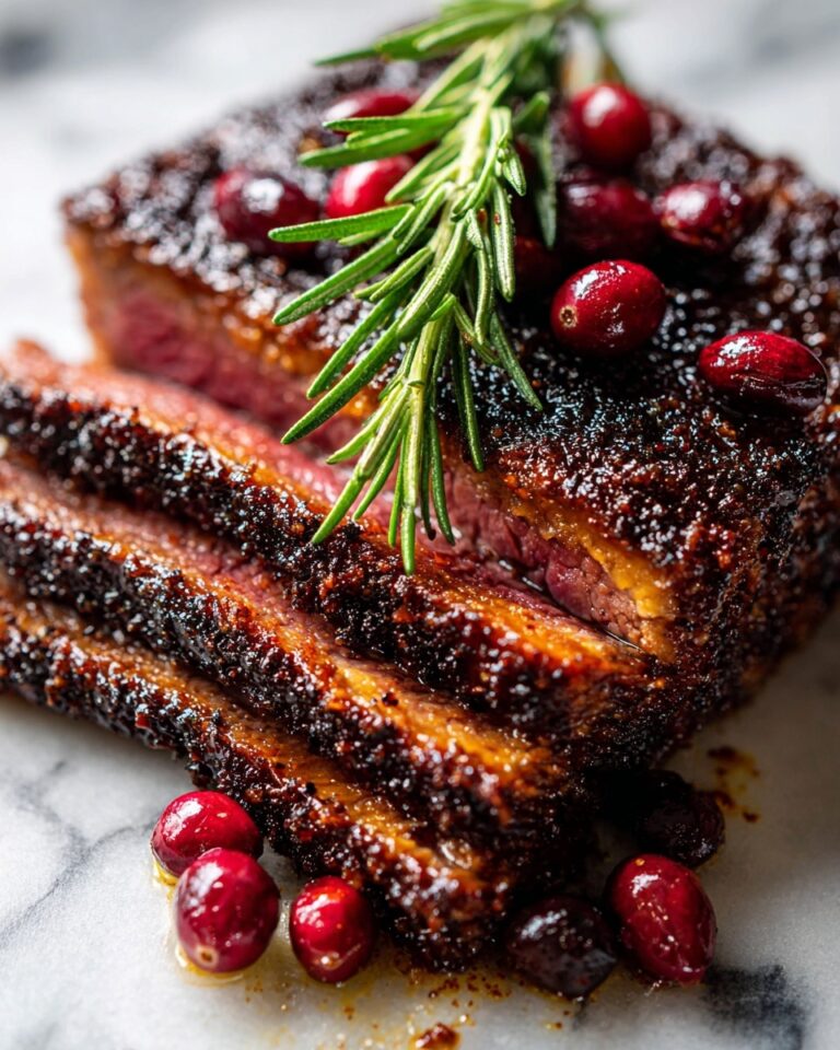 Cranberry Balsamic Ribeye Roast Recipe