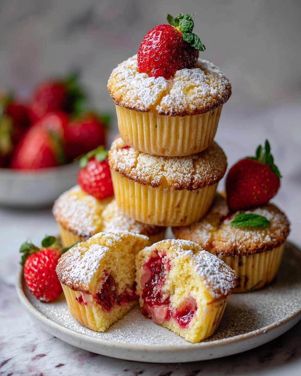 Fresh Strawberry Muffins Recipe - Recipe Image