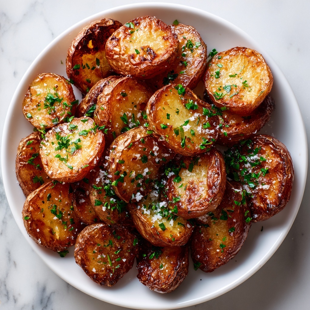 Crispy Garlic Butter Potatoes Recipe - Recipe Image