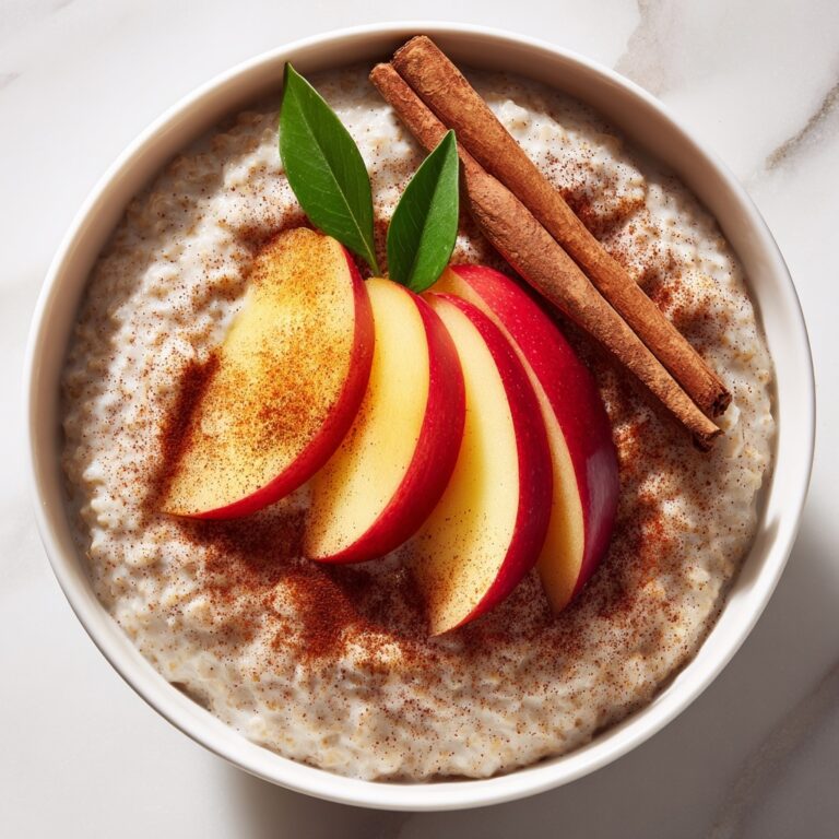 Apple Cinnamon Caramel Oatmeal Porridge Recipe