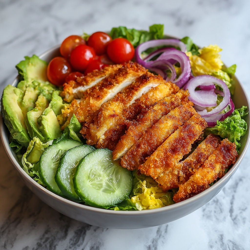 Honey Mustard Crispy Chicken Salad Recipe - Recipe Image