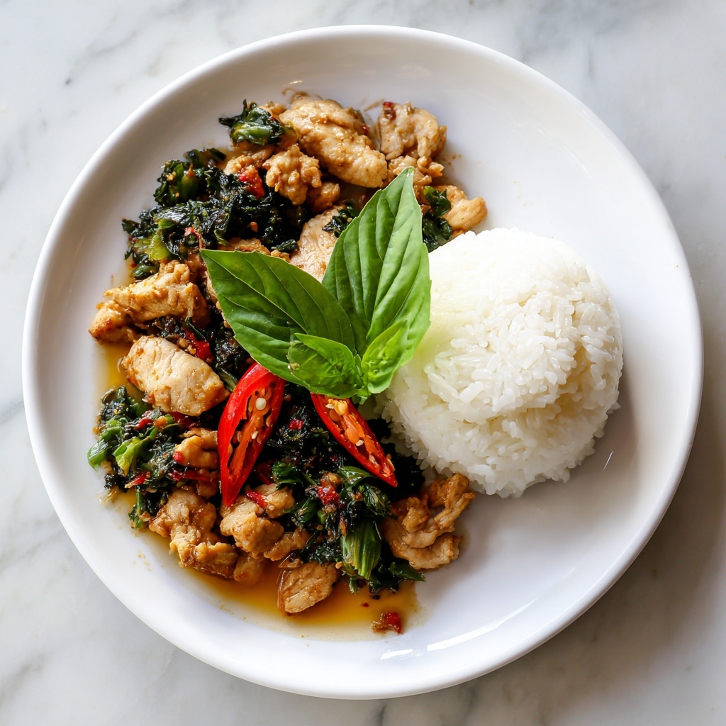 Spicy Thai Basil Chicken (Pad Krapow Gai) Recipe - Recipe Image