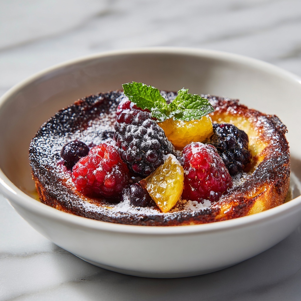 Wild Berry Bread Pudding with Orange Sauce Recipe - Recipe Image