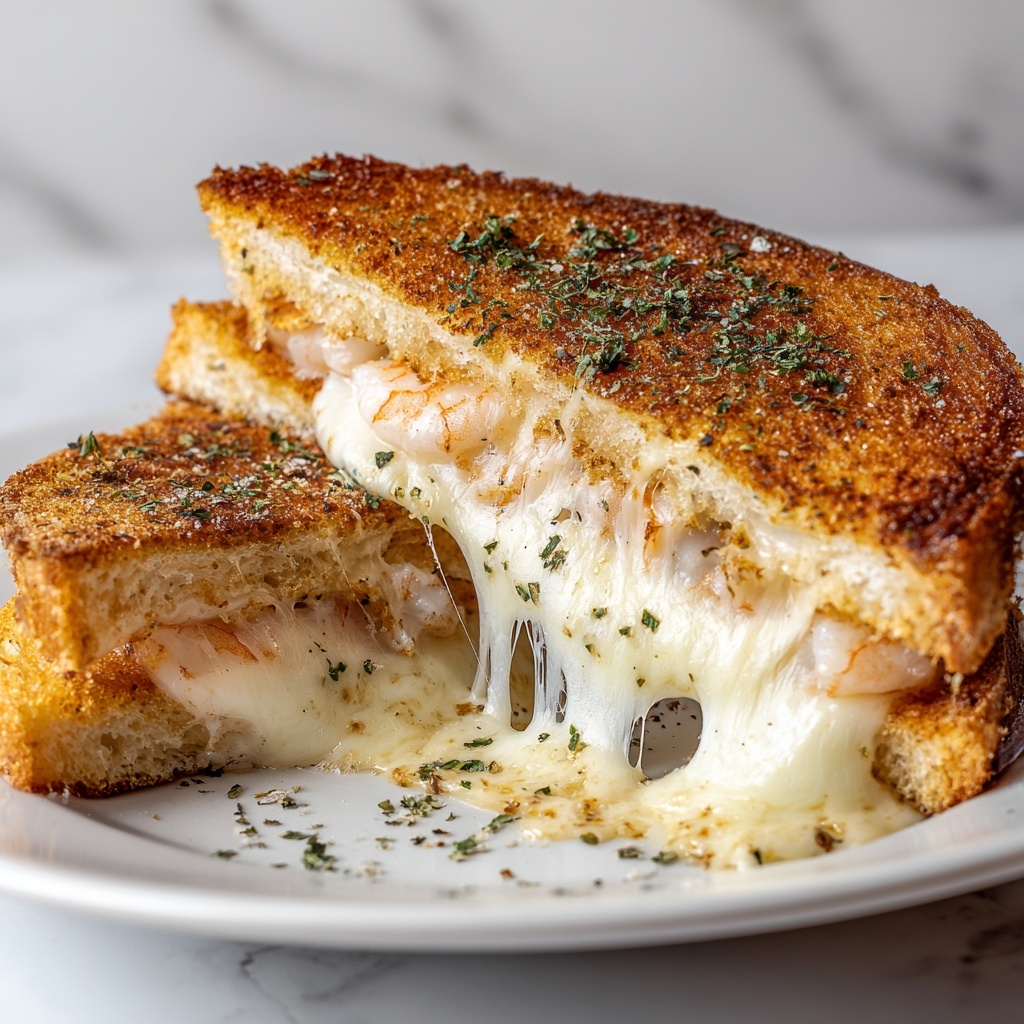 Shrimp & Cheese Grilled Sandwich Recipe - Recipe Image
