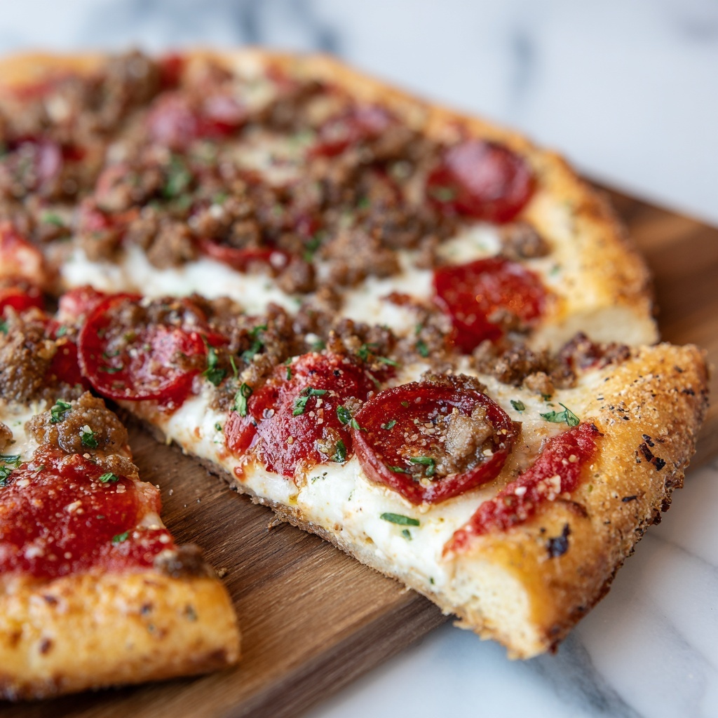 The Pizza Burger Pie Recipe - Recipe Image