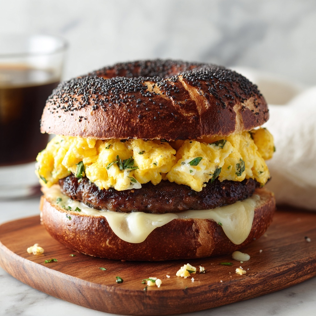 Steak Egg Cheese Bagel: The Ultimate Breakfast Sandwich Recipe - Recipe Image