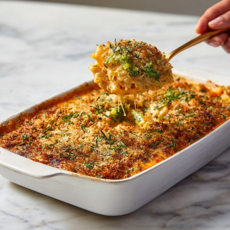 Chicken and Rice Casserole with Broccoli and Cheddar Recipe