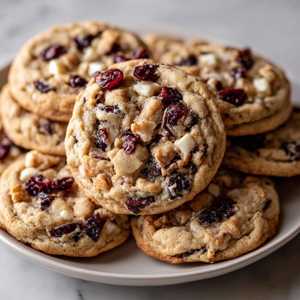White Chocolate Cranberry Oatmeal Cookies Recipe - Recipe Image