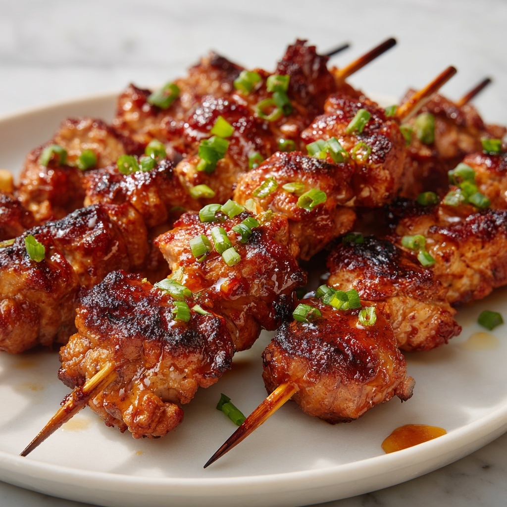 Honey Garlic Asian Chicken Kabobs Recipe - Recipe Image