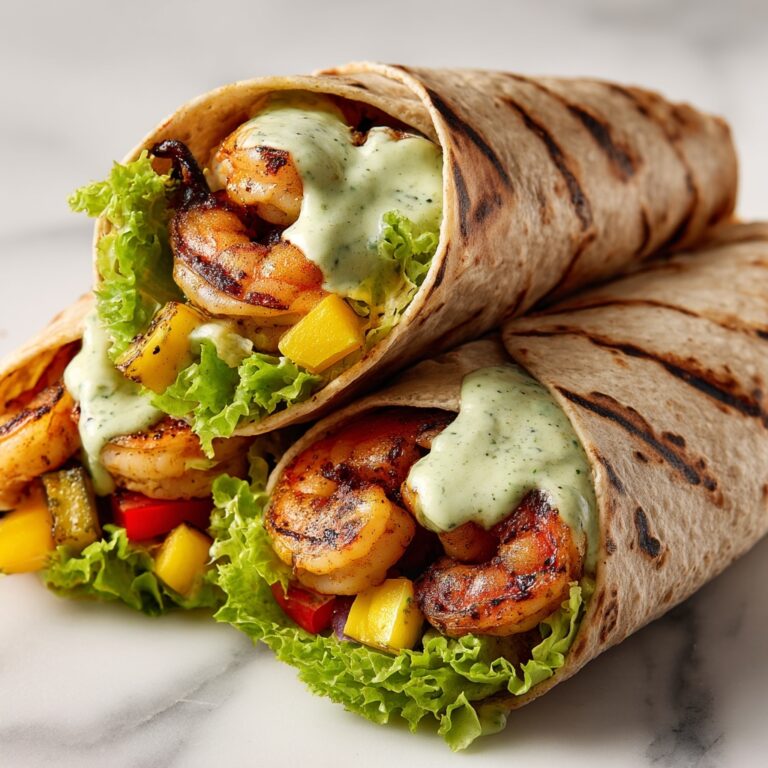 Caesar Shrimp Wraps Recipe