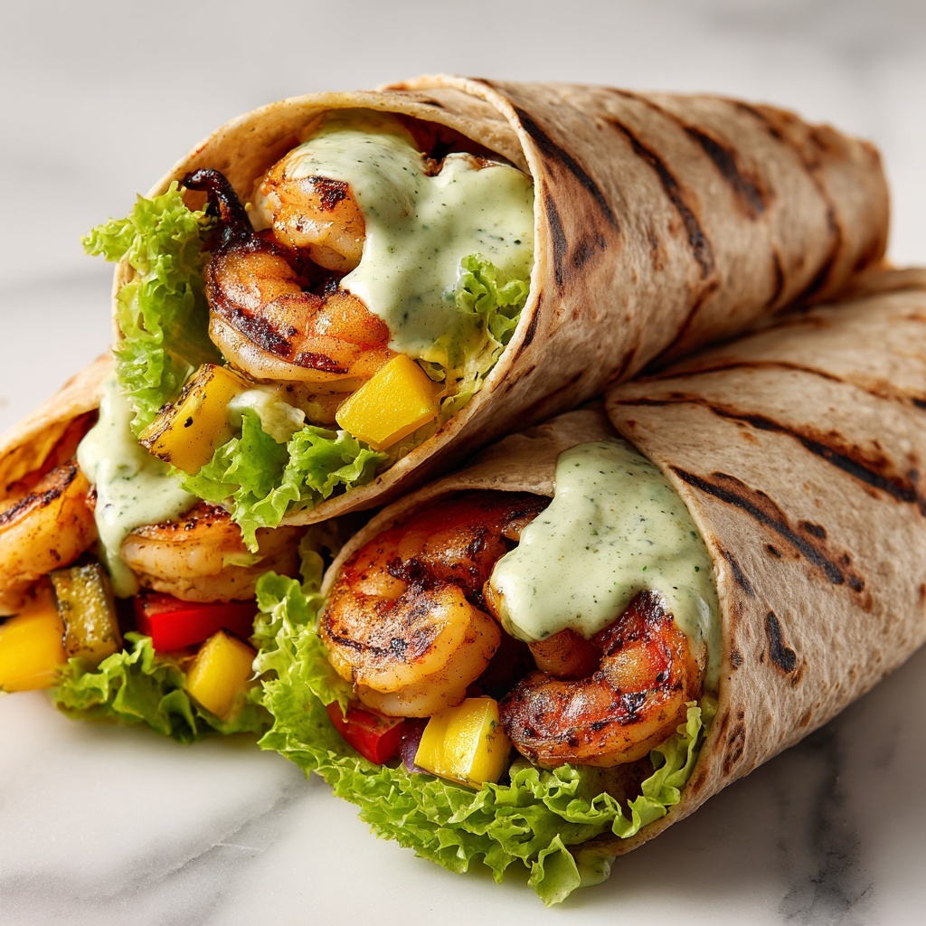 Caesar Shrimp Wraps Recipe - Recipe Image