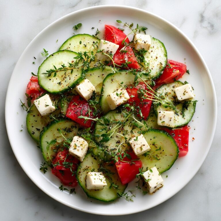 Simple Watermelon Cucumber Feta Salad Recipe