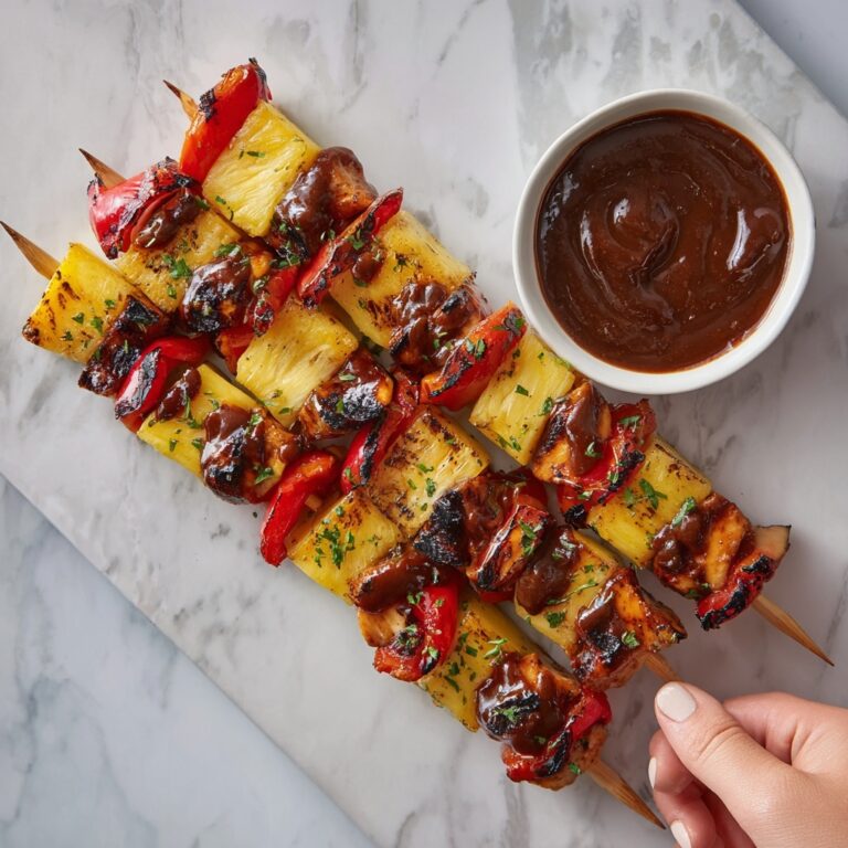 BBQ Pineapple Chicken Kabobs Recipe