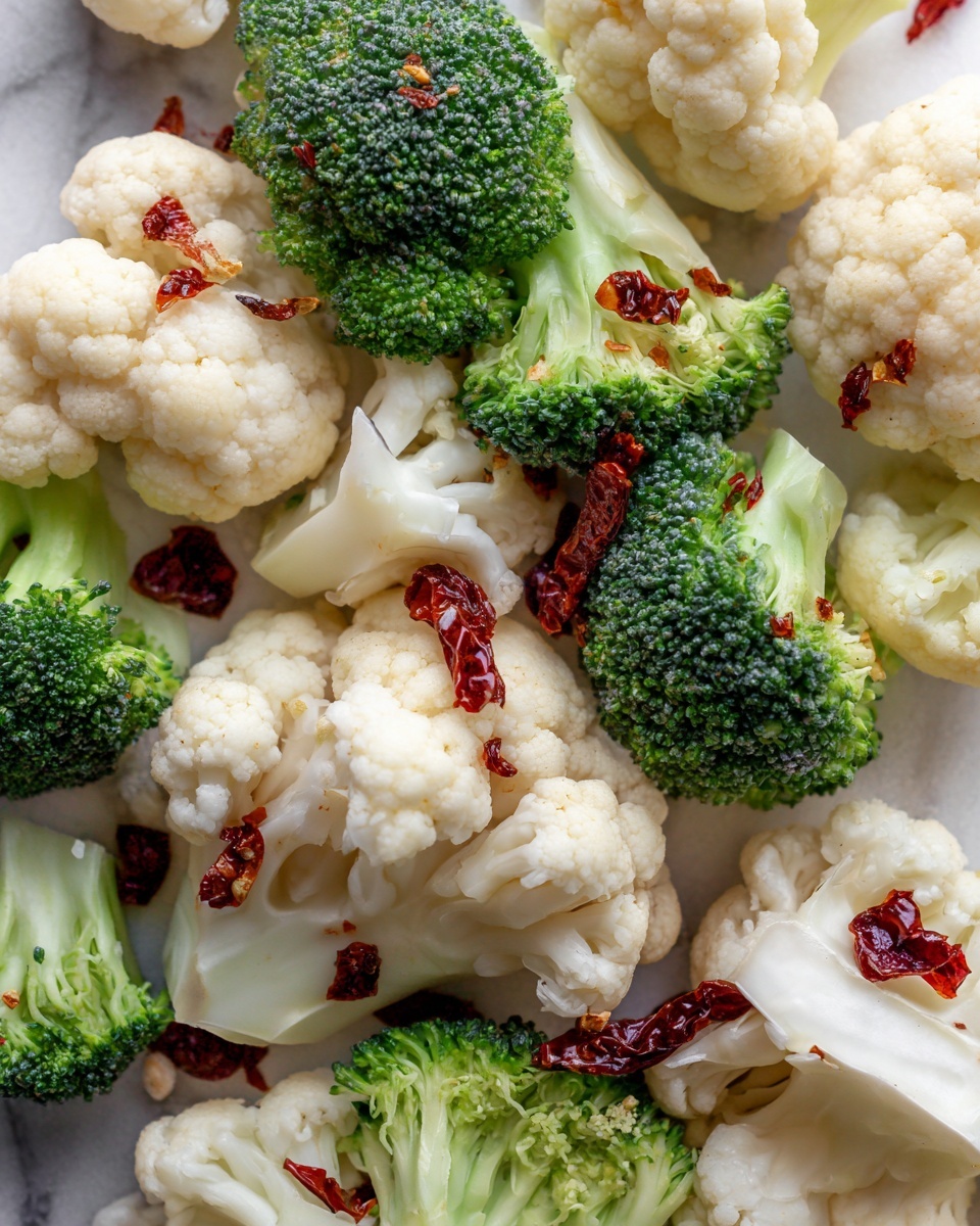 Cauliflower Broccoli Salad with Honey Vinaigrette and Bacon Recipe - Recipe Image