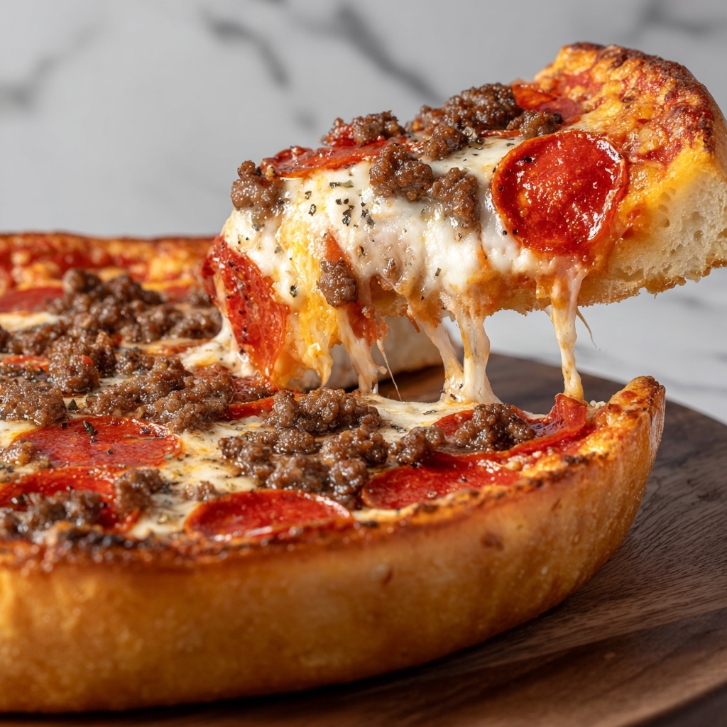 Pizza Burger Pie Recipe - Recipe Image