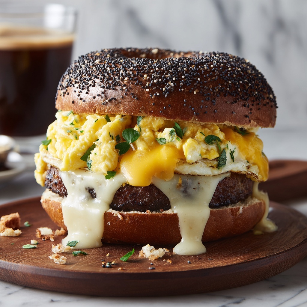 Steak Egg Cheese Bagel: The Ultimate Breakfast Sandwich Recipe - Recipe Image