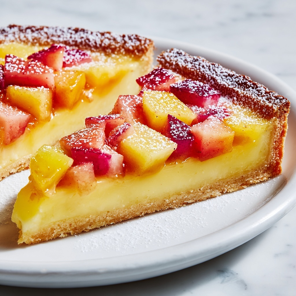 Irresistible Rhubarb Custard Kuchen Recipe - Recipe Image