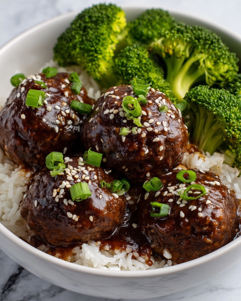 Asian Chicken Meatballs with Honey Soy Glaze Recipe - Recipe Image