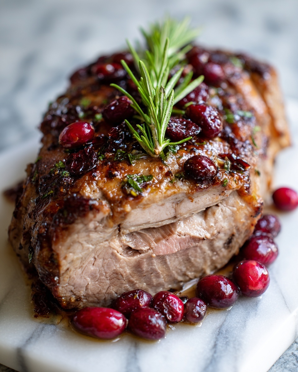 Cranberry Balsamic Ribeye Roast Recipe - Recipe Image