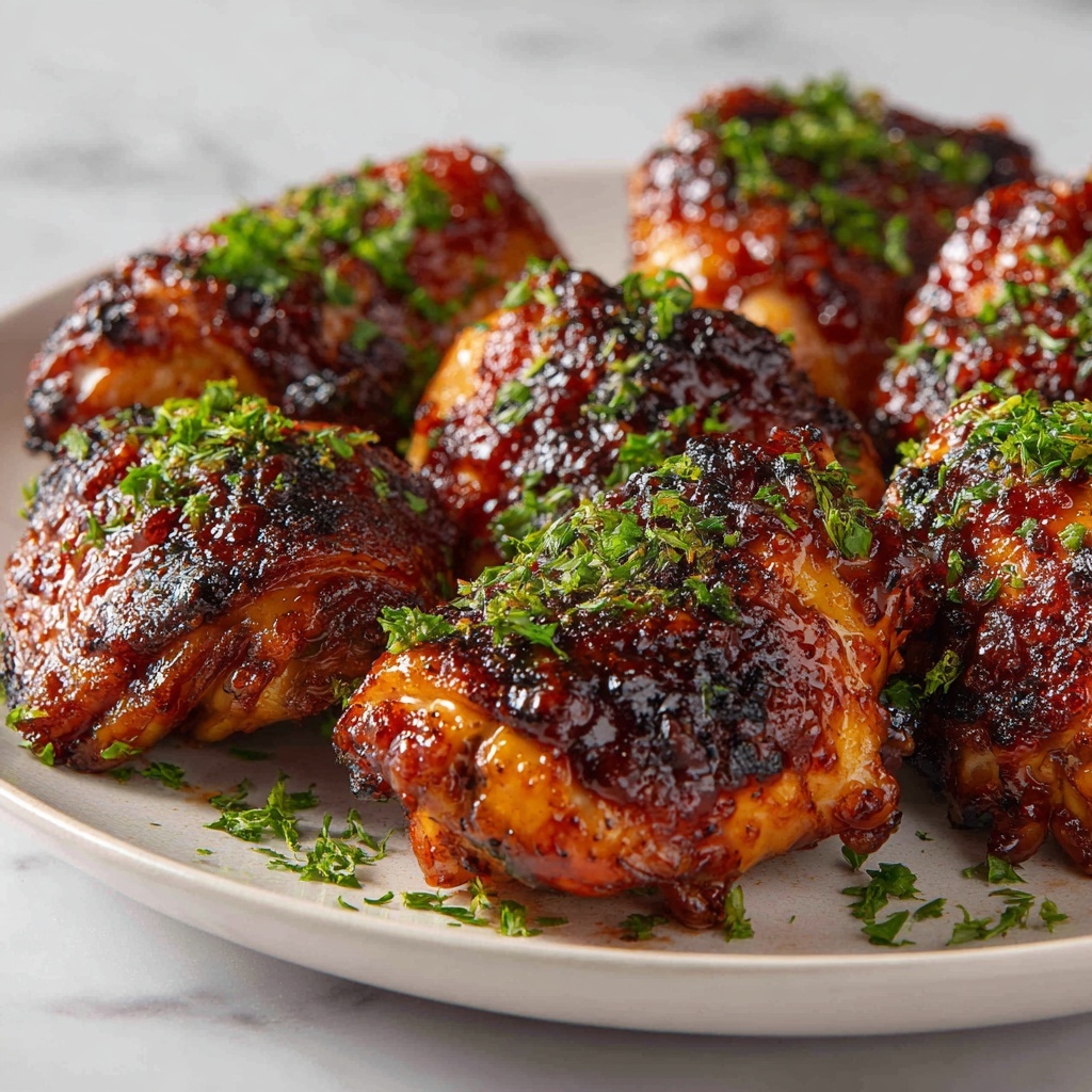 Garlic Miso Chicken Thighs (Air Fryer) Recipe - Recipe Image