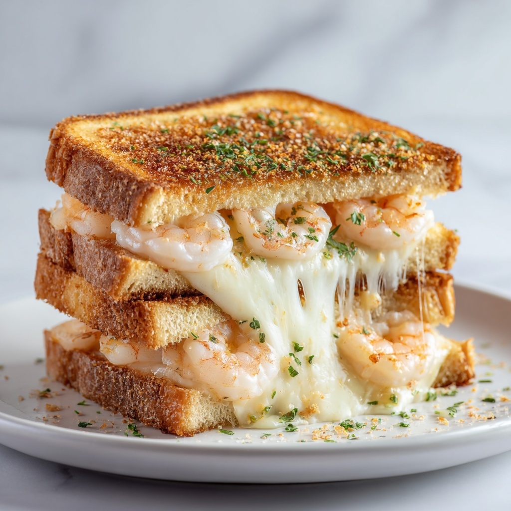 Shrimp & Cheese Grilled Sandwich Recipe - Recipe Image