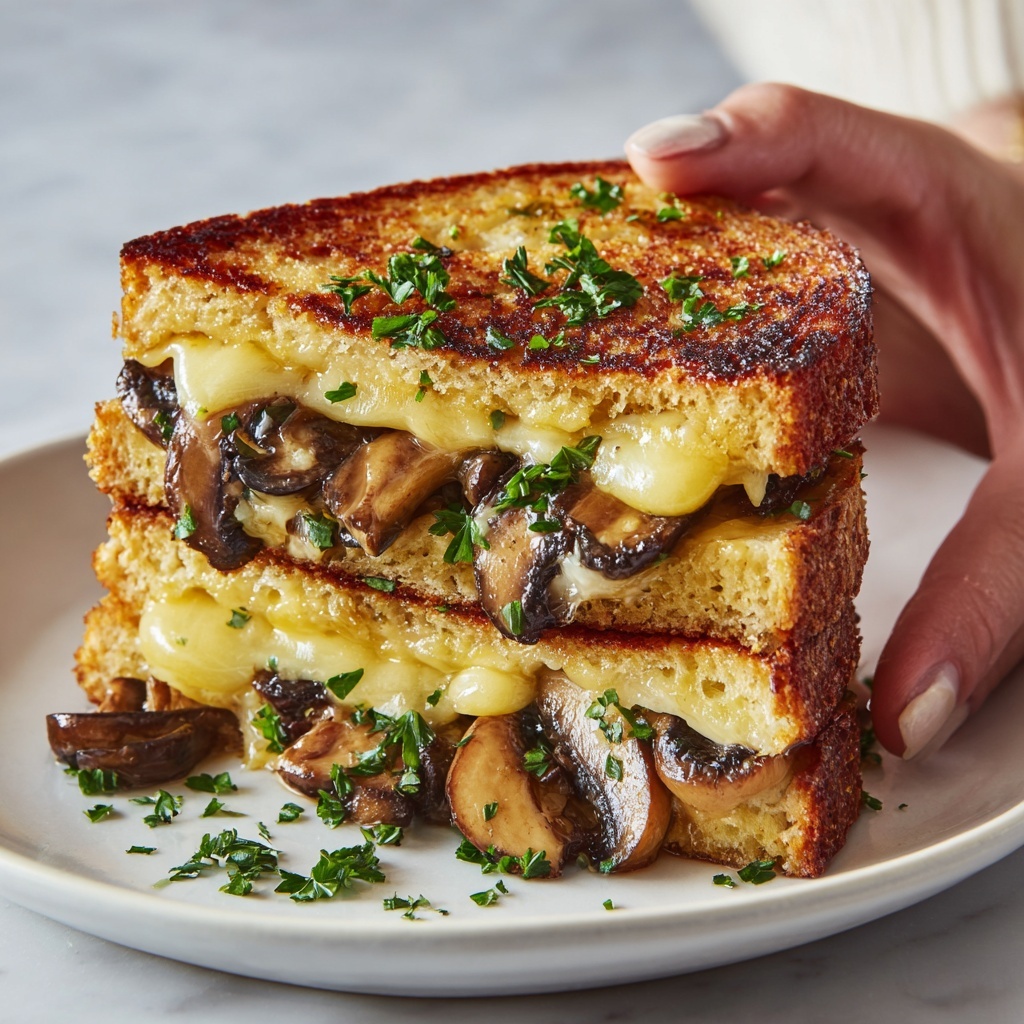 Mushroom Sandwich Melts Recipe - Recipe Image