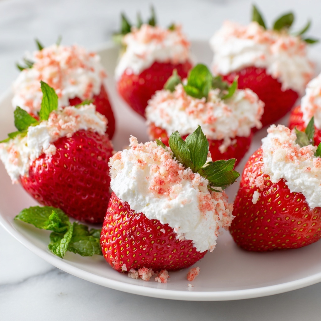 Cheesecake Deviled Strawberries Recipe - Recipe Image