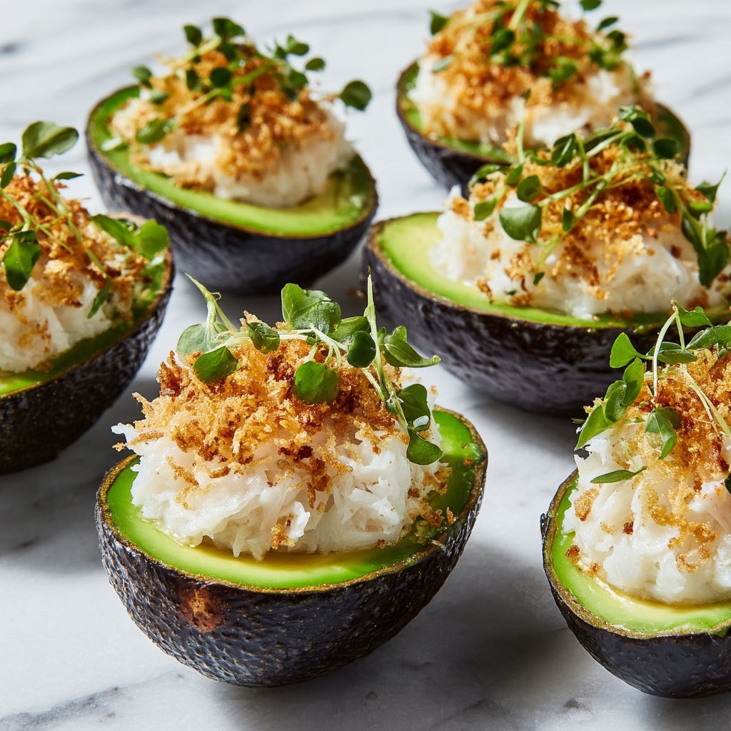 Crab Stuffed Avocados Recipe - Recipe Image