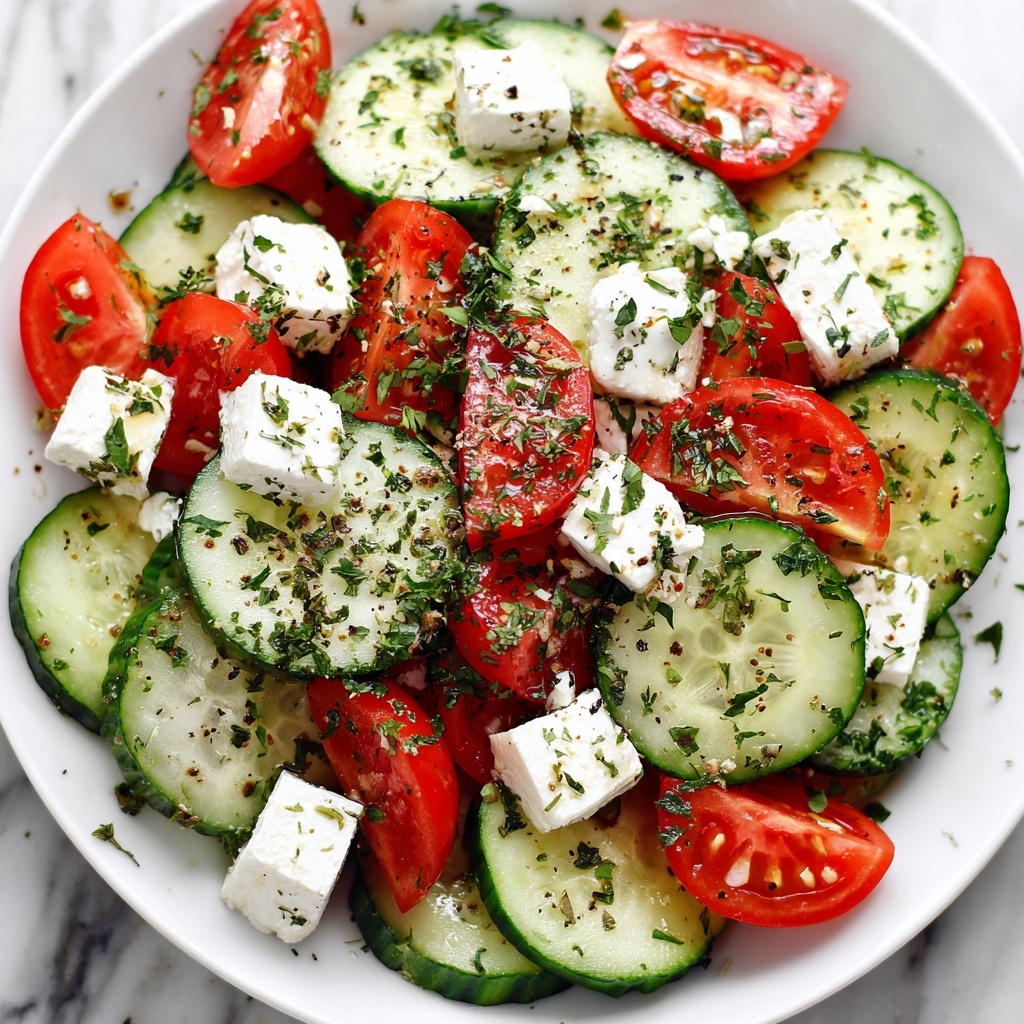 Simple Watermelon Cucumber Feta Salad Recipe - Recipe Image