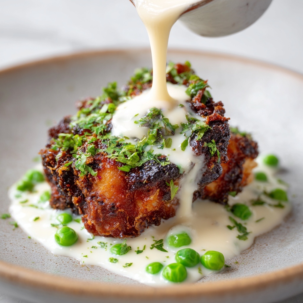 Parmesan Crusted Chicken with Creamy Garlic Sauce Recipe - Recipe Image