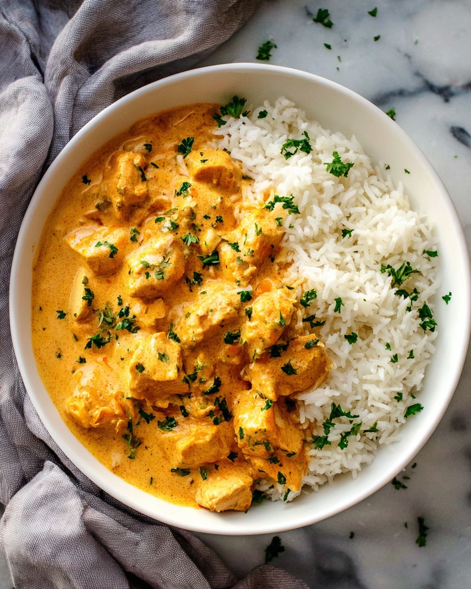 Creamy Smothered Chicken and Rice Recipe - Recipe Image