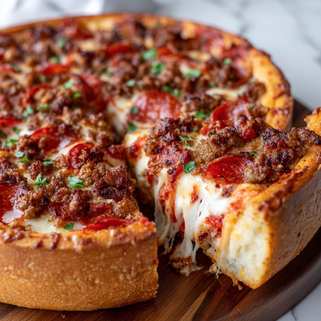 The Pizza Burger Pie Recipe - Recipe Image