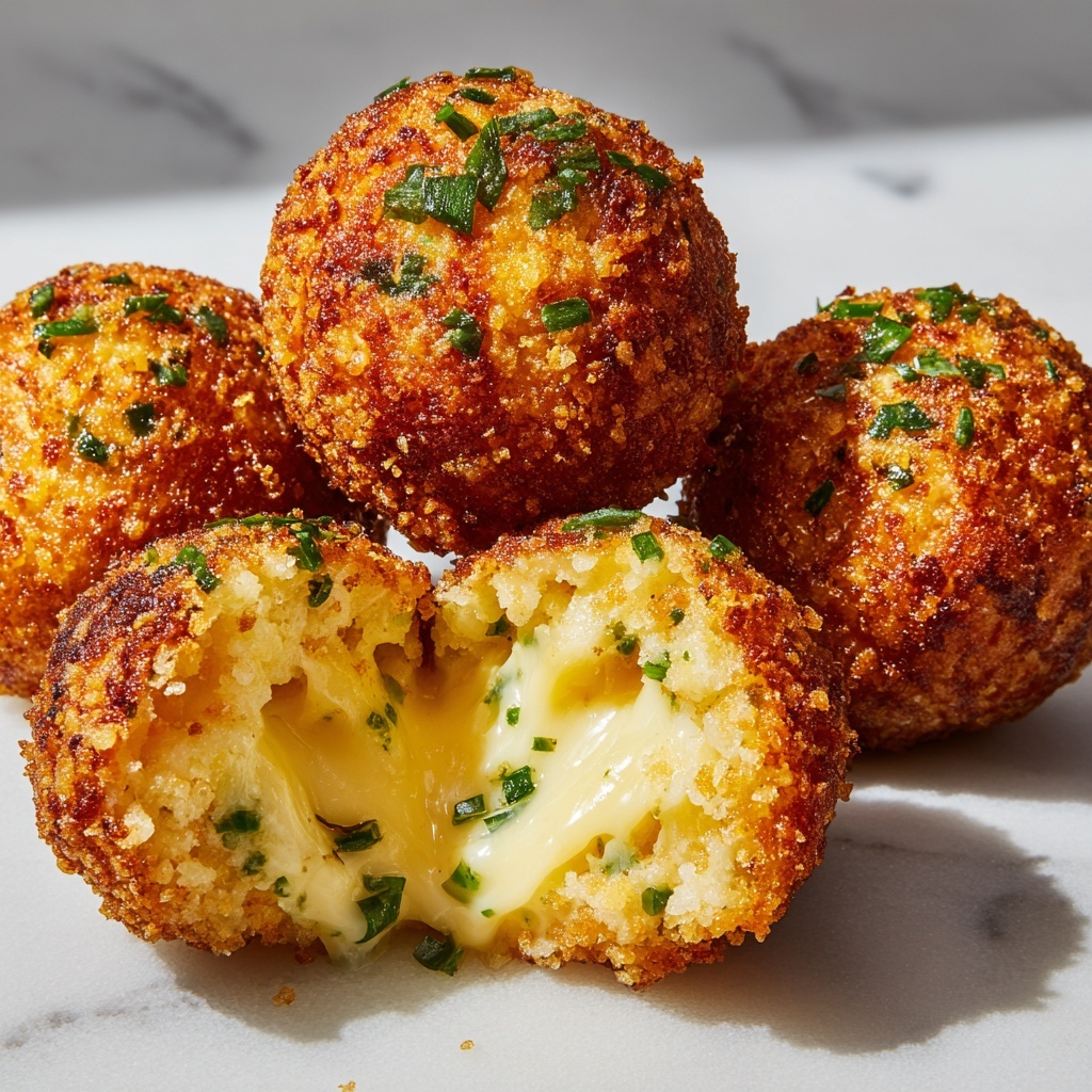 Cheesy Italian Arancini Balls Recipe - Recipe Image