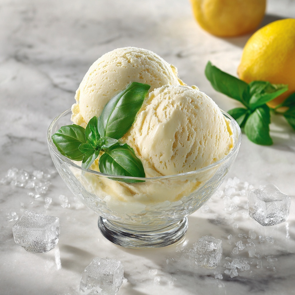 Lemon and Basil Granita Recipe - Recipe Image
