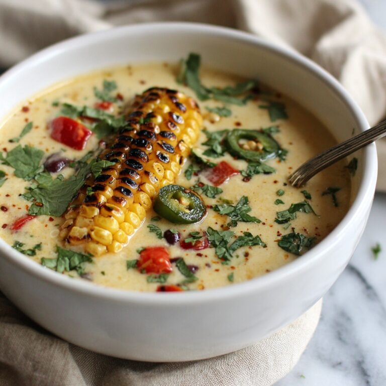 Roasted Poblano Corn Chowder for a Cozy Meal Recipe