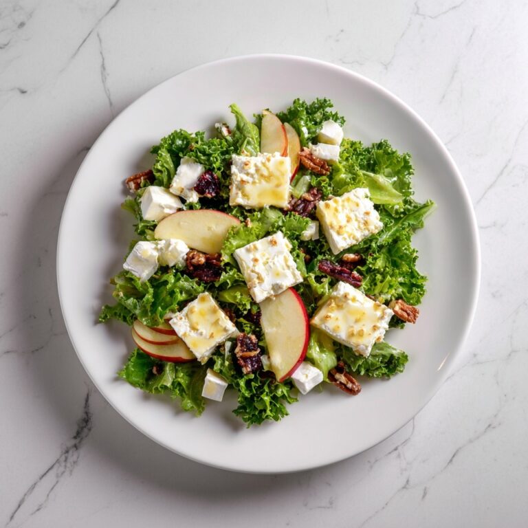 Apple Arugula Salad with Maple Pecans and Goat Cheese Recipe