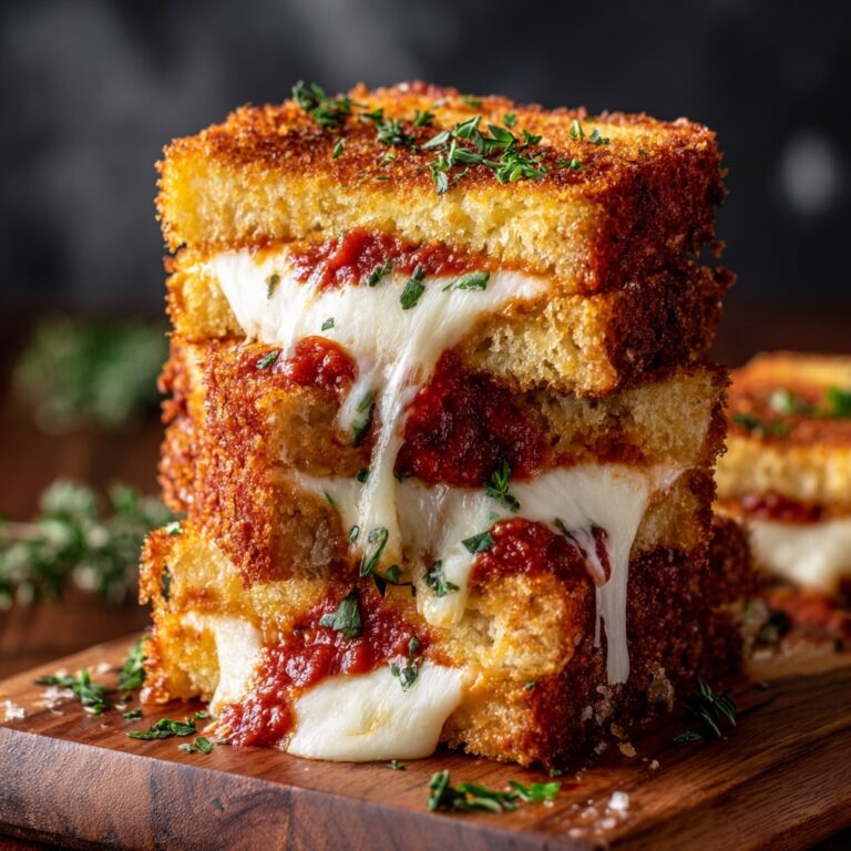 Lazy Chicken Parmesan Grilled Cheese – A Cheesy, Crispy Delight Recipe