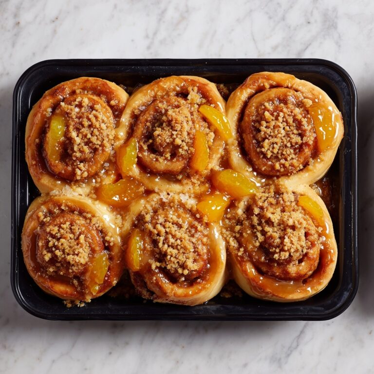 Peach Cobbler Cinnamon Rolls Recipe