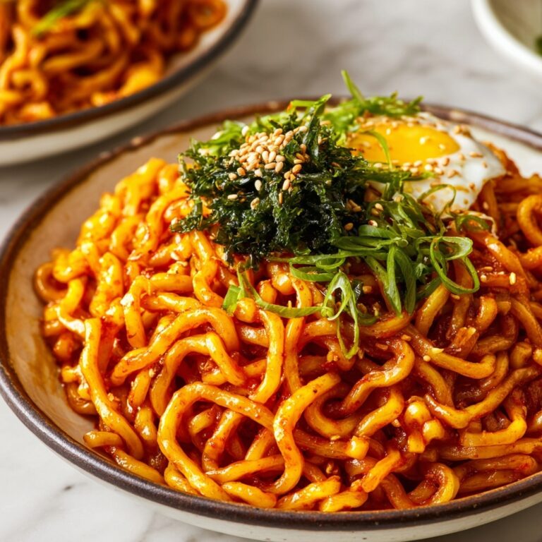 Easy Kimchi Noodles Recipe