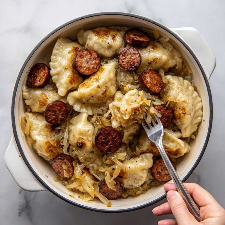 Pierogies and Kielbasa Skillet Dinner Recipe