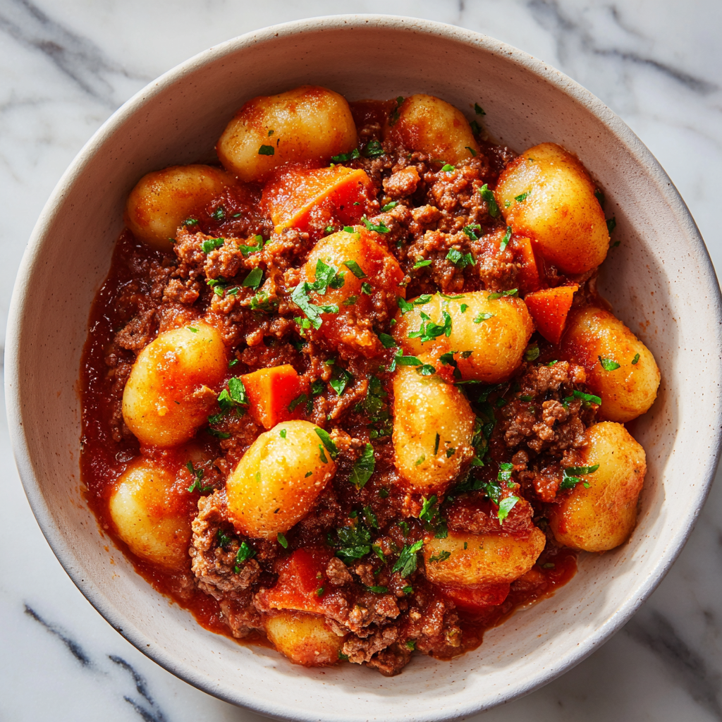 Gnocchi Bolognese Recipe - Recipe Image