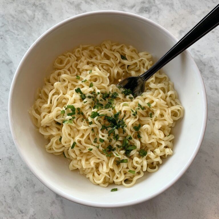 Garlic Butter Ramen Noodles Recipe