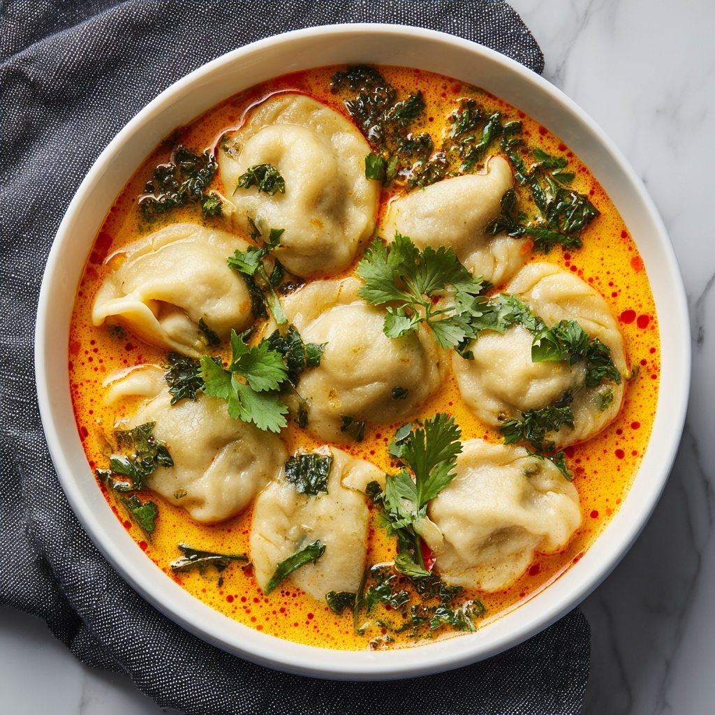Thai Red Curry Dumpling Soup Recipe - Recipe Image