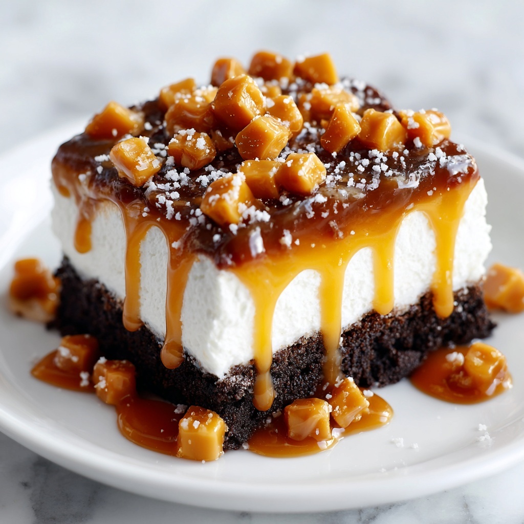 Butterfinger Candy Bar Poke Cake Recipe - Recipe Image