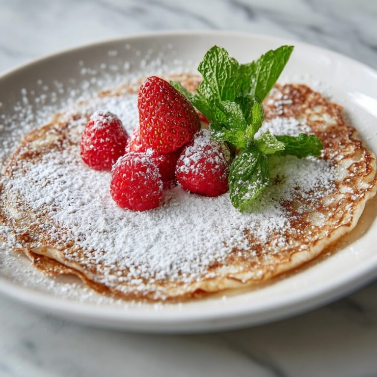 Baby Dutch Pancake with Fresh Fruit and Ice Cream Recipe
